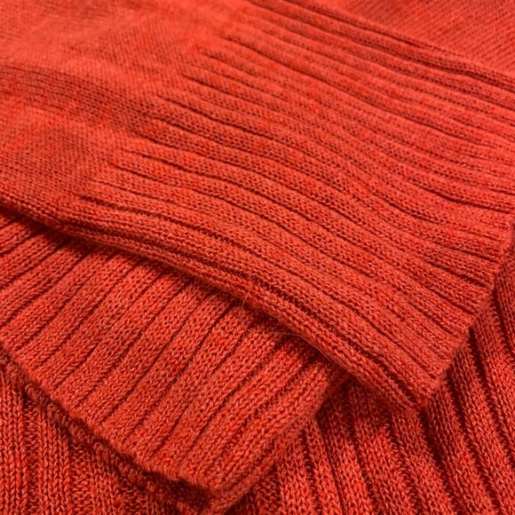 Banana Republic 3 Button Cardigan, Orange, Women's Medium - Picture 5 of 6